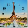 Nástenné sklenené hodiny Paríž 30x30 cm Nástenné sklenené hodiny Paríž 30x30 cm