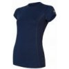 SENSOR MERINO ACTIVE dámské triko kr.rukáv deep blue M; Modrá triko