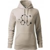 Súhvezdie - Leo - Lev - Mikina dámská Cape s kapucí - M ( Ľadovo sivá ) Súhvezdie - Leo - Lev - Mikina dámská Cape s kapucí - M ( Ľadovo sivá )