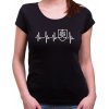 Fajntričko Tričko - EKG Slovensko, Farba čierna, Strih/ Variant Dámsky Fajntričko Tričko - EKG Slovensko, Farba čierna, Strih/ Variant Dámsky