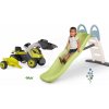 Set šmykľavka s dvojitou vlnou a traktor na šliapanie s prívesom Toboggan Life Smoby dĺžka šmyku 200 cm s vodotryskom Set šmykľavka s dvojitou vlnou a traktor na šliapanie s prívesom Toboggan Life Smoby dĺžka šmyku 200 cm s vodotryskom