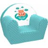 Detské kreslo z Minky New Baby Líška mätové Detské kreslo z Minky New Baby Líška mätové