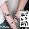 REBELULU Tetovačka Dočasné tetovanie Vodeodolná dočasná nálepka na tetovanie Fox Elephant Rabbit Giraffe Moon Flash Tatoo Falošné tetovanie Body Art Ženy Muži REBELULU Tetovačka Dočasné tetovanie Vodeodolná dočasná nálepka na tetovanie Fox Elephant Rabbit Giraffe Moon Flash Tatoo Falošné tetovanie Body Art Ženy Muži