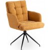 Dobse Akita otočná jedálenská stolička, horčicová Dobse Akita otočná jedálenská stolička, horčicová