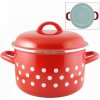 ADH Smaltovaný hrniec 16cm hlboký s pokr.červený 2l ADH Smaltovaný hrniec 16cm hlboký s pokr.červený 2l