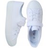 Pohodlné tenisky na suchý zips + gumičky r33 biele (all-white) P8-143 Pohodlné tenisky na suchý zips + gumičky r33 biele (all-white) P8-143