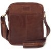 SEGALI Pánska kožená taška cez rameno SG-27018 hnedá SEGALI Pánska kožená taška cez rameno SG-27018 hnedá