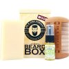 Súprava mydla, hrebeňa a tonika na fúzy v drevenom boxe DR K SOAP COMPANY Beard box Wood Súprava mydla, hrebeňa a tonika na fúzy v drevenom boxe DR K SOAP COMPANY Beard box Wood
