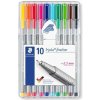 Staedtler Triplus 334 10 rôznych farieb 10 ks