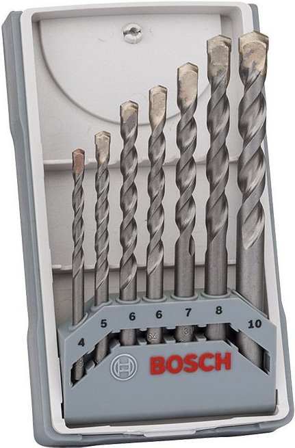 Bosch Sada vrtákov do betónu CYL-3, ⌀ 4–10 mm, tvrdokov, 7 ks 2607017082