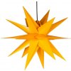 Nexos 67068 Vianočná dekorácia - hviezda s časovačom 1 LED, 55 cm, žltá