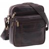 Sendi Design Pánska kožená taška cez rameno Sendi ASEN tmavo hnedá Sendi Design Pánska kožená taška cez rameno Sendi ASEN tmavo hnedá