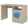 Písací stôl Srdce - Modrá Písací stôl Srdce - Modrá