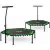 Fitness trampolína s držadlom 127 cm Neo-Sport - šesťhranná zelená Fitness trampolína s držadlom 127 cm Neo-Sport - šesťhranná zelená
