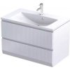 Oristo Brylant skrinka 79.6x45.5x50 cm závesná kúpeľňová skrinka pod umývadlo biela OR36-SD2S-80-2R Oristo Brylant skrinka 79.6x45.5x50 cm závesná kúpeľňová skrinka pod umývadlo biela OR36-SD2S-80-2R