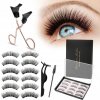 Magnetické umelé mihalnice čierne 9 mm C 0,15 s pinzetou a eyelinerom Magnetické umelé mihalnice čierne 9 mm C 0,15 s pinzetou a eyelinerom