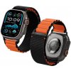 Spigen Fabric Band (hook) Apple Watch 49 mm/46 mm/45 mm/44 mm Black Orange AMP10145 Spigen Fabric Band (hook) Apple Watch 49 mm/46 mm/45 mm/44 mm Black Orange AMP10145