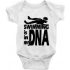 Swimming is in my DNA - Body dojčenské s krátkym rukávom - Krátký r. 18-24 mes ( Biela ) Swimming is in my DNA - Body dojčenské s krátkym rukávom - Krátký r. 18-24 mes ( Biela )