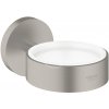 GROHE Essentials - Držák skleničky/mýdelníku, kartáčovaný tmavý grafit 40369AL1
