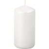 Vianočná sviečka Metalik valec Ø5x10 cm metalická lesklá perleťovo biela Vianočná sviečka Metalik valec Ø5x10 cm metalická lesklá perleťovo biela