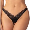 Obsessive Arrowel crotchless tangá nohavičky Čierna
