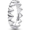 Pandora Strieborný srdiečkový prsteň 193427C00 56 mm Pandora Strieborný srdiečkový prsteň 193427C00 56 mm