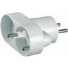 CB Elektro Dvojitá zásuvka-rozbočovač s kolíkom, 230V 50Hz, biela CB Elektro Dvojitá zásuvka-rozbočovač s kolíkom, 230V 50Hz, biela