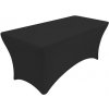 Elastický poťah HOTELUM na cateringový stôl, 183 x 75 cm, čierny, 160 g/m² HQ-C183-BLA Elastický poťah HOTELUM na cateringový stôl, 183 x 75 cm, čierny, 160 g/m² HQ-C183-BLA