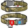 WAUDOG Nylon Obojok pre mačky s QR príveskom Military 20-30 cm WAUDOG Nylon Obojok pre mačky s QR príveskom Military 20-30 cm