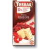 Torras Bezlepková biela čokoláda s kúskami goji bez pridaného cukru, so sladidlom (75g) Torras Bezlepková biela čokoláda s kúskami goji bez pridaného cukru, so sladidlom (75g)