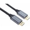 PremiumCord DisplayPort 1.4 8K prípojný kábel, kovové a pozlátené konektory, 2m kport10-02 PremiumCord DisplayPort 1.4 8K prípojný kábel, kovové a pozlátené konektory, 2m kport10-02