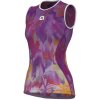 ALÉ Cyklistické tričko bez rukávov - LILIUM INTIMO - fialová/červená/oranžová S ALÉ Cyklistické tričko bez rukávov - LILIUM INTIMO - fialová/červená/oranžová S