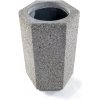 Betónový odpadkový koš S pozinkovanou vložkou So strieškou bez popolníku Betónový odpadkový koš S pozinkovanou vložkou So strieškou bez popolníku
