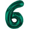 Godan Fóliový balón číslo 6 tmavozelené 85 cm (Narodeninový fóliový balón číslo šesť, vhodný na plnenie vzduchom aj héliom.) Godan Fóliový balón číslo 6 tmavozelené 85 cm (Narodeninový fóliový balón číslo šesť, vhodný na plnenie vzduchom aj héliom.)