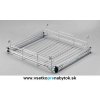 Výsuvný drôtený kôš na prádlo - 150 / 400 mm (svetlá šírka 450 - 600 mm - strieborná) Výsuvný drôtený kôš na prádlo - 150 / 400 mm (svetlá šírka 450 - 600 mm - strieborná)