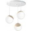 EUlight by MILAGRO Závesné svietidlo Sfera, 3x biele sklenené tienidlo, w/drevo, o EUlight by MILAGRO Závesné svietidlo Sfera, 3x biele sklenené tienidlo, w/drevo, o