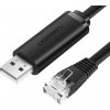 Ugreen CM204 USB - Ethernet RJ45, 1,5m, černý