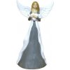 Anjel: šedo-biely - 19 cm - MC2338 Anjel: šedo-biely - 19 cm - MC2338