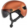 Abus HUD-Y ACE goldfish orange L Štýlová prilba do mesta s integrovanými okuliarmi Abus HUD-Y ACE goldfish orange L Štýlová prilba do mesta s integrovanými okuliarmi