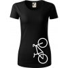 Bicykel na výšku - Dámske tričko z organickej bavlny Origin (GOTS) - M ( Čierna ) Bicykel na výšku - Dámske tričko z organickej bavlny Origin (GOTS) - M ( Čierna )