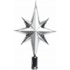 Hviezda na vianočný stromček špička 25,5 cm strieborná Hviezda na vianočný stromček špička 25,5 cm strieborná