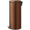 Nášľapný oceľový odpadkový kôš v bronzovej farbe 30 l NewIcon – Brabantia Nášľapný oceľový odpadkový kôš v bronzovej farbe 30 l NewIcon – Brabantia