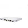Cisco switch CBS250-24P-4X (24xGbE,4xSFP+,24xPoE+,195W,fanless) - REFRESH CBS250-24P-4X-EU-RF Cisco switch CBS250-24P-4X (24xGbE,4xSFP+,24xPoE+,195W,fanless) - REFRESH CBS250-24P-4X-EU-RF