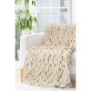 Plyšová mäkká krémová deka so vzorom béžová Šírka 130 cm | Dĺžka 170 cm Plyšová mäkká krémová deka so vzorom béžová Šírka 130 cm | Dĺžka 170 cm