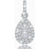 VIPgold Diamantový prívesok slza z bieleho zlata 14K VIPgold Diamantový prívesok slza z bieleho zlata 14K