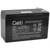Batéria olovená 12V 7.5Ah Geti (konektor 6,35 mm) Batéria olovená 12V 7.5Ah Geti (konektor 6,35 mm)