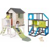 Set domček na pilieroch a preliezačka s lezeckými stenami House On Stilts Life Smoby rozšíriteľný s 1,5 m šmykľavkou s vodotryskom Set domček na pilieroch a preliezačka s lezeckými stenami House On Stilts Life Smoby rozšíriteľný s 1,5 m šmykľavkou s vodotryskom