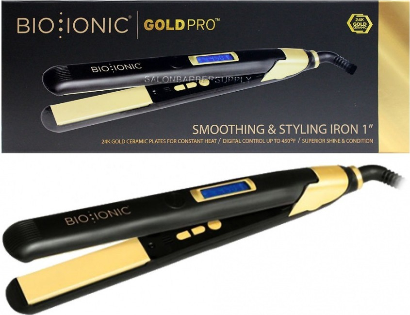 Bio Ionic GoldPro Smoothing & Styling Iron 1”