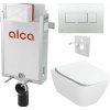 Sada Alcadrain na montáž na stenu, toaleta Smyle Sq., sedadlo s tlačidlom, chrómová povrchová úprava M371 KAE155 1 set Sada Alcadrain na montáž na stenu, toaleta Smyle Sq., sedadlo s tlačidlom, chrómová povrchová úprava M371 KAE155 1 set