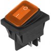 Vypínač 12V / 24V, AC 125V-250V s podsvietením Farba: oranžová Vypínač 12V / 24V, AC 125V-250V s podsvietením Farba: oranžová
